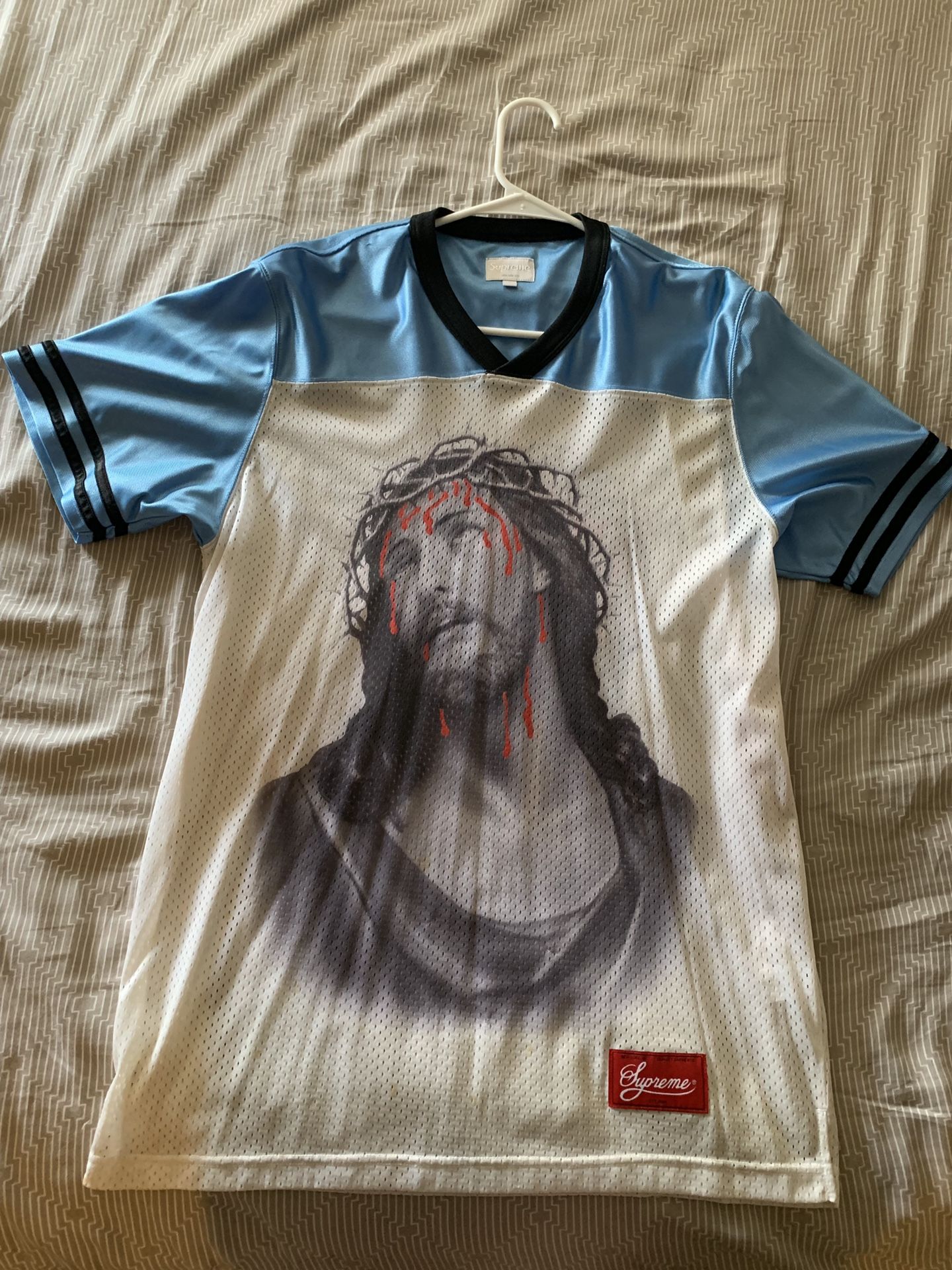 SUPREME JESUS FOOTBALL JERSEY CAMO SS14 - HotelomegaShops