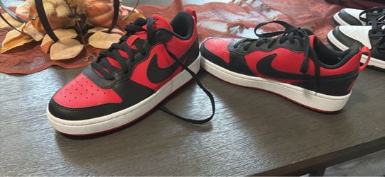 Nike Court Borough Low Black and Red Sneakers