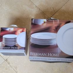 New Porcelain Plates/ Platos Porcelana