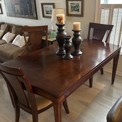 Wooden Table with Six (6) Chairs And leaf - 349 Or Best offer!