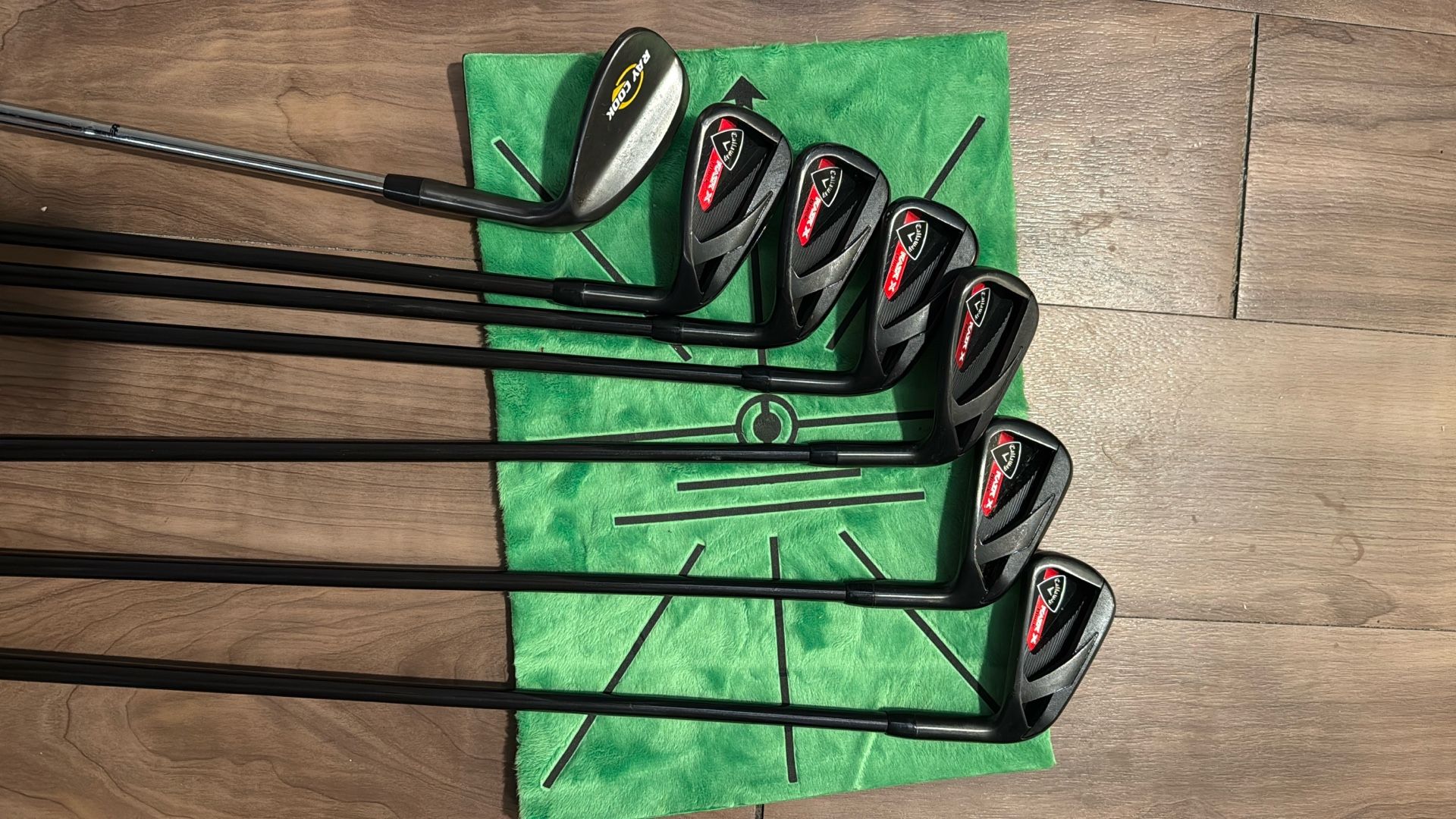 Callaway Razr X Black irons - Senior Flex - Played Less Than 15 Times 