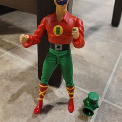 Vintage green lantern with his lantern