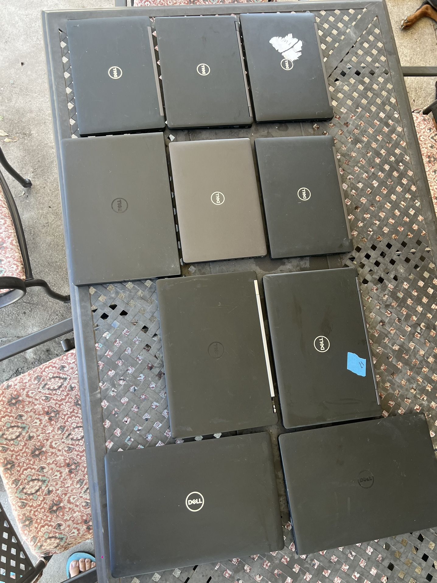 Lot of 10 Dell core i5 6-8th gen , i7 6-8th gen laptops for parts or repair.