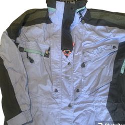 Helly Hansen Blue Waterproof Breathable Jacket Coat Womens Size Medium