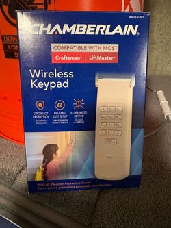 Garage opener keypad, functional.