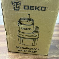 Deko 1/2 HP Water Pump, 2350 GPH (New Open Box)  FREE SHIPPING.