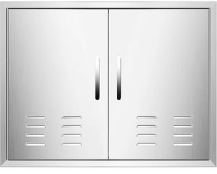 BBQ Double Access Door with Vents - 30W x 21H Inch