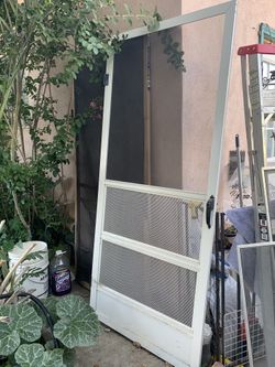 White Screen Door