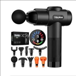 Massage gun and accessories - new in box