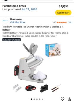 Shaved ice machine