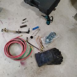 Oxygen/Acetylene Torch Handle, Tips And Hoses