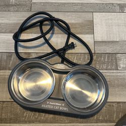 Heated Cat Bowl, Outdoor Heated Pet 