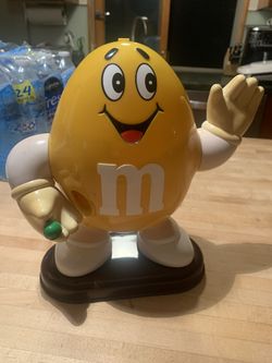 Yellow M&M Candy Dispenser