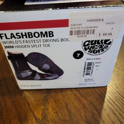Rip Curl Flashbomb 3mm Wetsuit Booties Sz 7