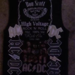 Volcom XL OR LARGE- /AC/DC VEST W/ OVER 8 HOURS OF SEWING