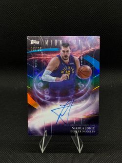 2025 Topps Midnight Nikola Jokic Stroke of Midnight On‑Card Auto Moonrise /25