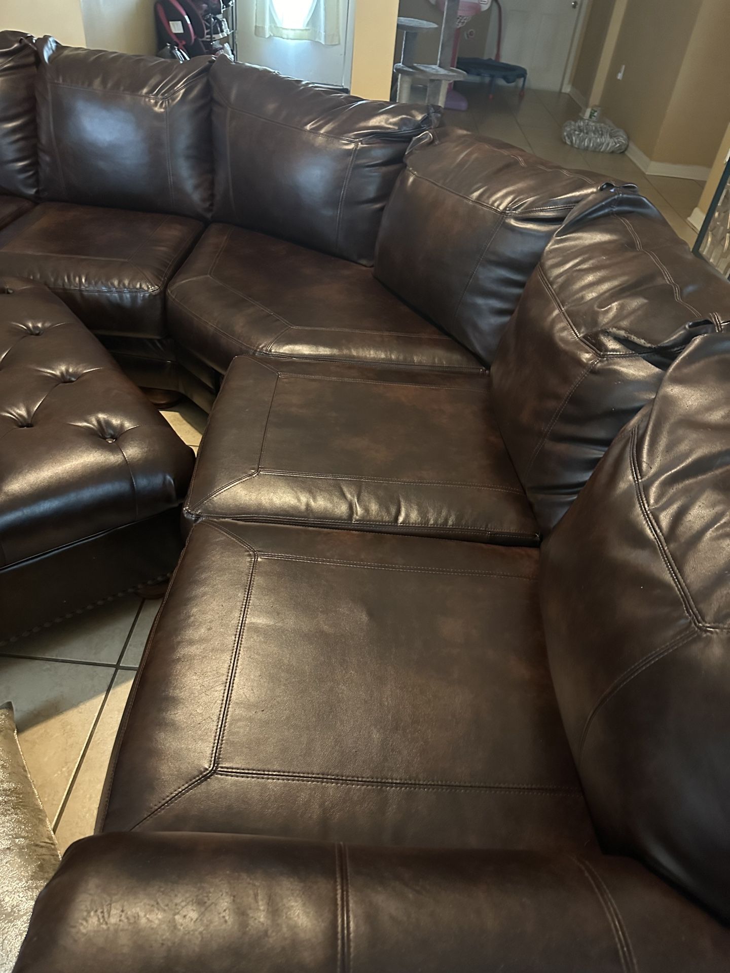 Brown Sectional Sofa