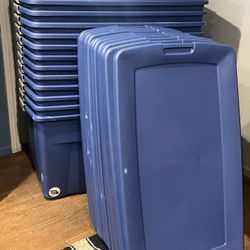 Sterilite 45-Gallon (180-Quart) Wheeled Latch Storage Boxes Bins Totes