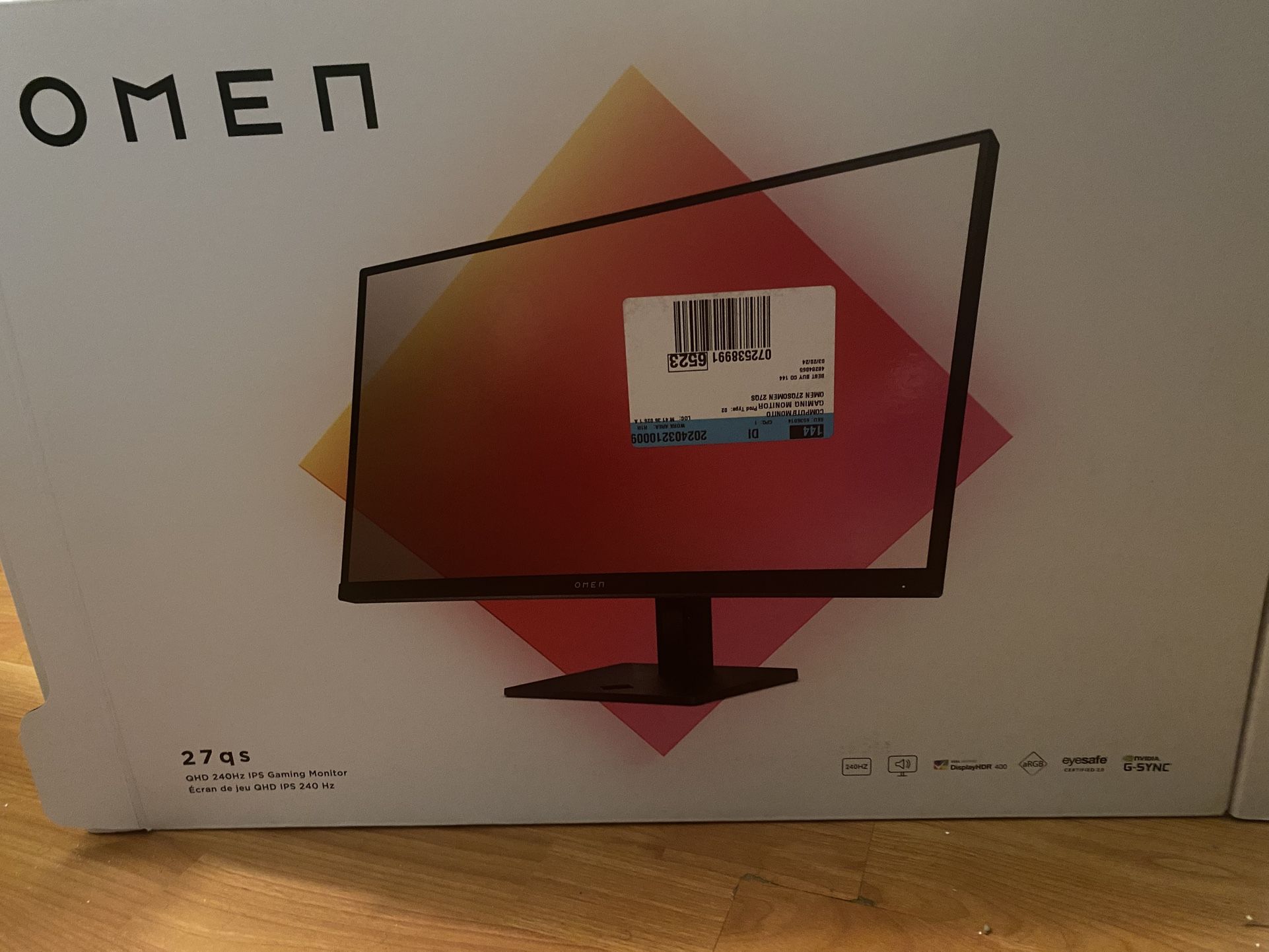 Gaming Monitor 1440p 240hz