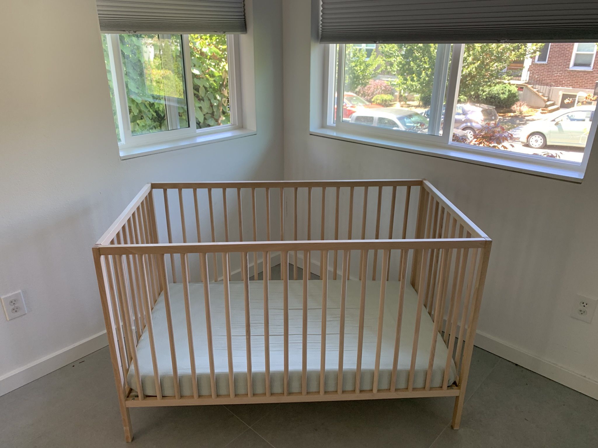 IKEA crib and Newton mattress