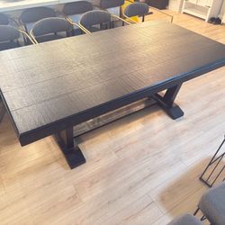 Black Wood Dining Table