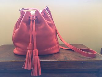 Talbots Drawstring Leather Handbag