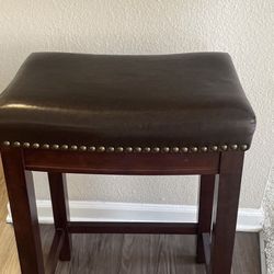 Brown Counter Stools. 