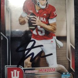 Fernando Mendoza Signed Autograph Indiana Hoosiers 
