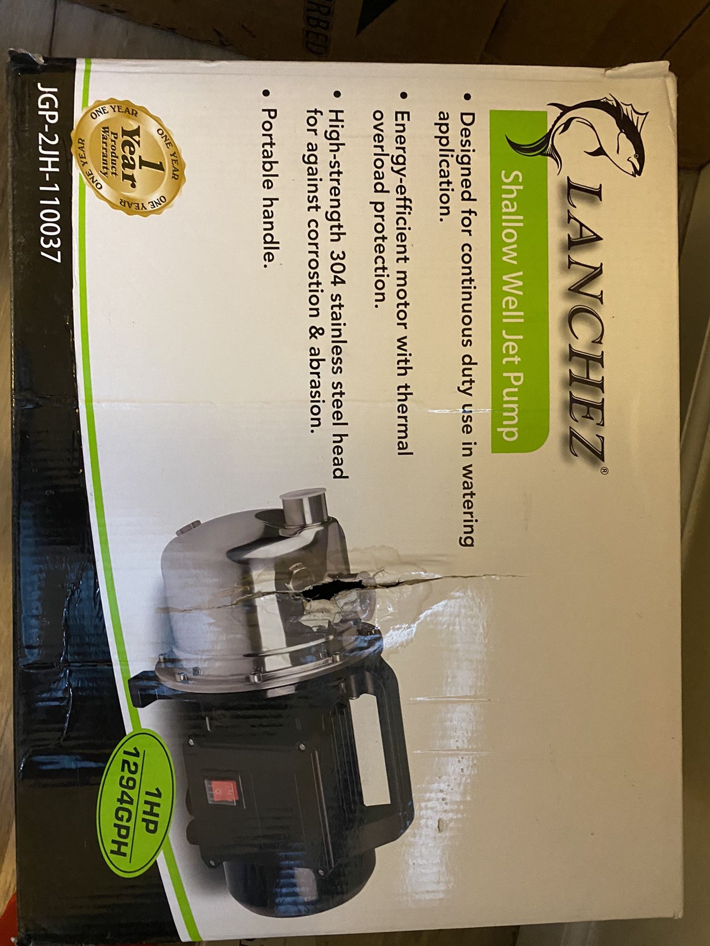 LANCHEZ Shallow Well Jet Pump JGP-2JH-110037