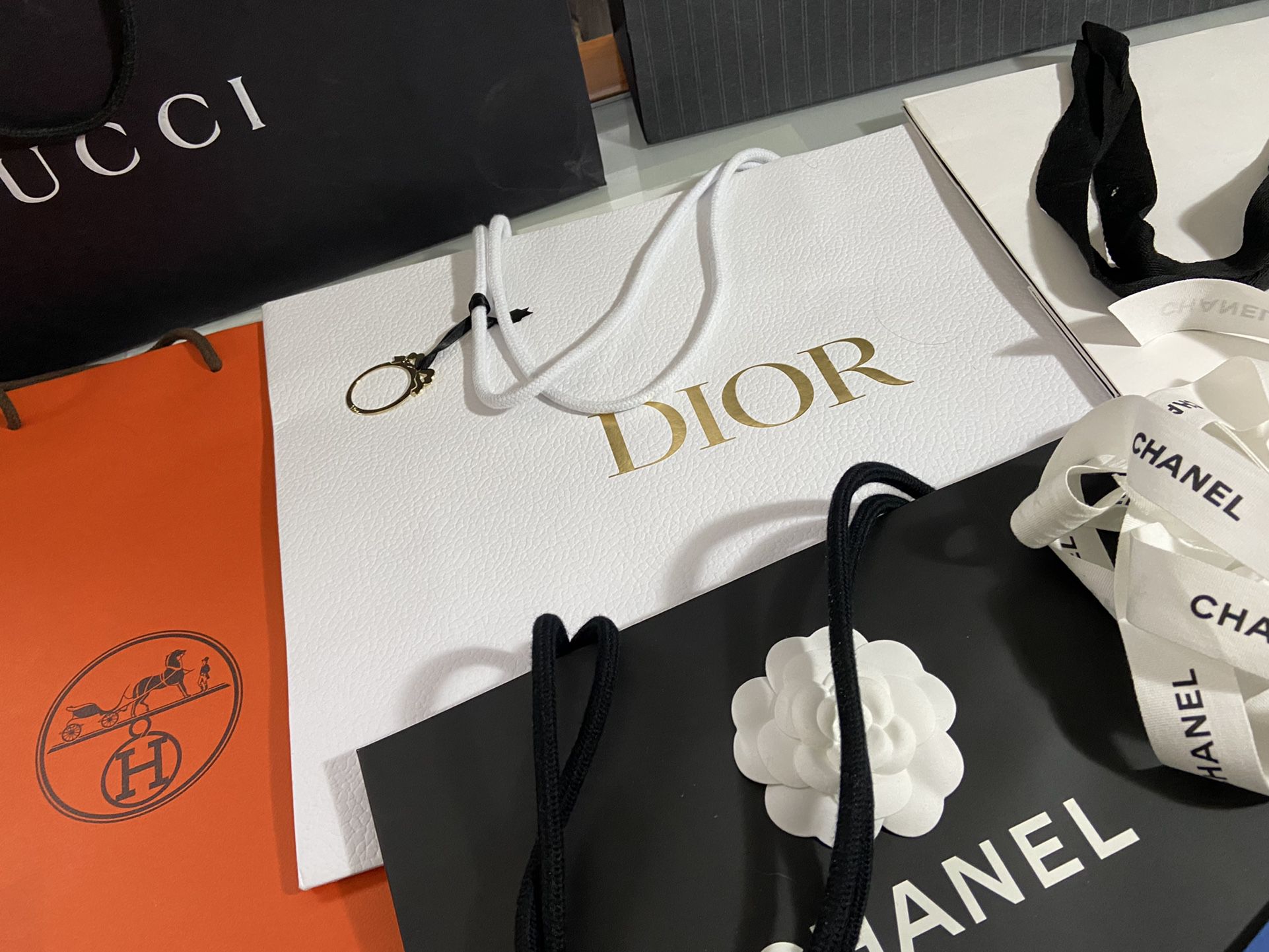 Lot Of 10 Highend Designer Gift Bags Hermes Dior Chanel Louis Vuitton for  Sale in Queens, NY - OfferUp