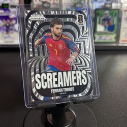 2026 Prizm FIFA World Cup Ferran Torres Screamers Silver Prizm Insert #7 Spain