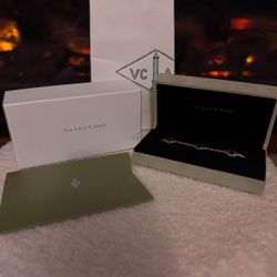 VAN CLEEF & ARPELS VINTAGE ALHAMBRA BRACELET 5 MOTIFS MALACHITE 18K YELLOW GOLD