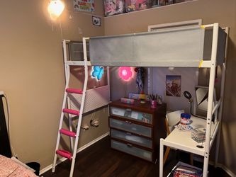 Bunk bed w/ desk metal from IKEA