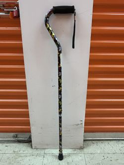 Nova Offset Cane with Strap Butterflies Item #2094