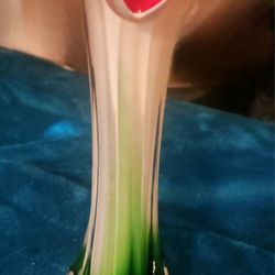 Vintage Murano Style Jack And The Pulpit Vase