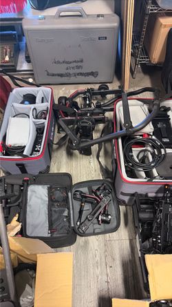 Professional camera, and lighting set up