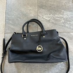 Michael Kors Black Leather Bag 