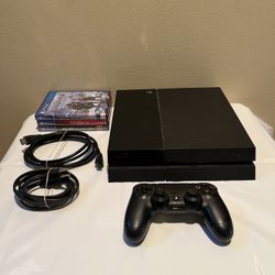 PlayStation 4 Console W/3 Games