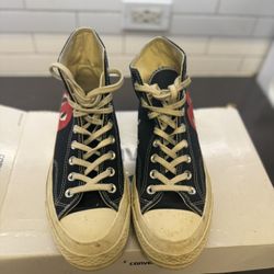 Size 7 - Converse Chuck Taylor All Star High x Comme des Garcons Play 2015