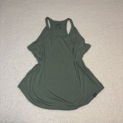 Patagonia Women Green Cap Cool Trail Tank 