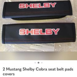Shelby Cobra Seat Belt Shoulder Pads All Other Items Sold Separately SHIPPING AVAILABLE 