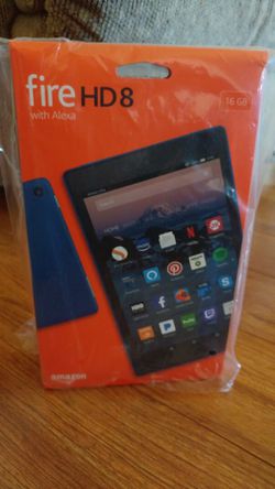 Amazon Fire HD 8" Tablet with Alexa Blue 2017 latest model Brand New