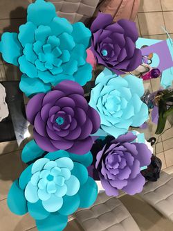 Beautiful paper flowers for party decorations