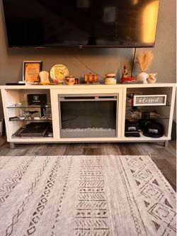 Ameriwood Home Lumina Fireplace TV Stand