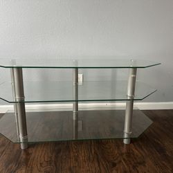 Glass coffee table