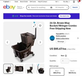 Commercial  mop bucket