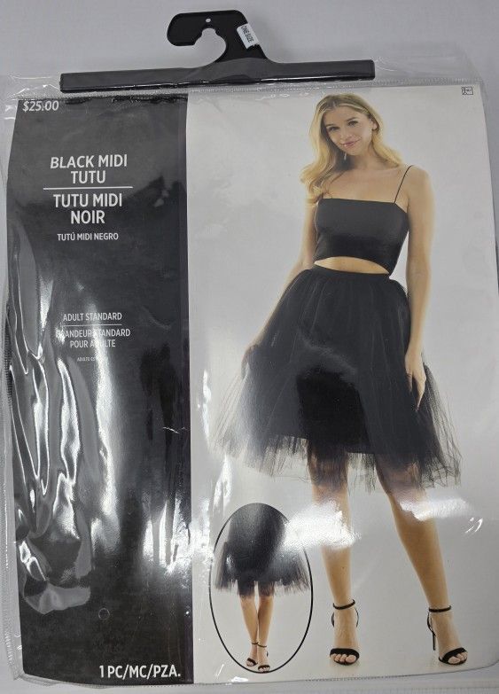 Black MIDI TUTU Halloween ONE SIZE 