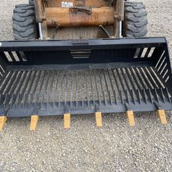 72” Skidsteer Rock Bucket 