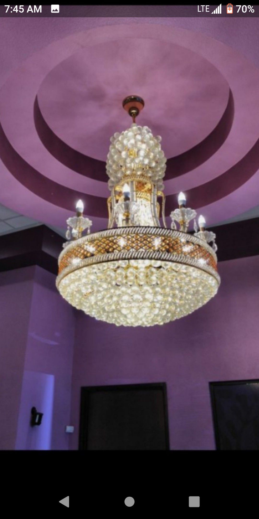 New crystal chandelier great condition