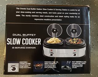 Dual Buffet Slow Cooker & Serving Station